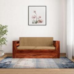 Home Edge Shredder Sheesham Double Solid Wood Sofa Bed