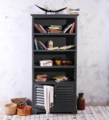 Home Edge Solid Wood Open Book Shelf