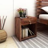 Home Edge VILNIUS Solid Wood Bedside Table