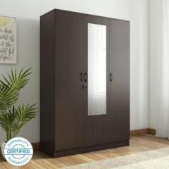 Home Full Engineered Wood 3 Door Wardrobe