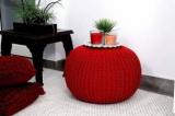 Home Streak Natural Fiber Pouf