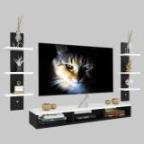 Home Wood Latest Wooden Setup Box Stand Engineered Wood TV Entertainment Unit