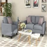 Homeify Swiss Fabric 2+1 Seater Sofa Set For Living Room Fabric 2 + 1 Sofa Set