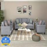 Homeify Wood Swiss 5 To 6 Seater Sofa 3+2+1 Sofa Set For Living Room Fabric 3 + 2 + 1 Sofa Set