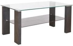 HomeTown Alice Veneer Centre Table in Black Colour