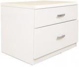 HomeTown Alicia High Gloss Night Stand In White Colour