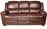 HomeTown Allen Half Leather Three Seater Sofa