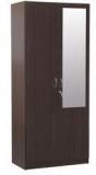 HomeTown Allen Two Door Wardrobe With Mirror In Walnut Finish