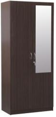 HomeTown Allen Two Door Wardrobe With Mirror in Walnut Finish