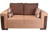 HomeTown Amazon Fab Two Seater Sofa In Brown Colour