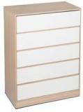 HomeTown Ambra Chest Of Five Drawers In White Colour