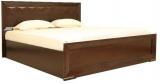 HomeTown Amelia Solidwod Queen Bed With Hydraulic Storage In Brown Colour