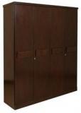 HomeTown Amelia Solidwood Four Door Wardrobe In Brown Colour