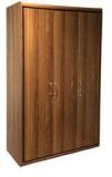 HomeTown Archer Three Door Wardrobe In Walnut Finish