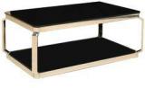 HomeTown Armada Stainless Steel Center Table In Black Colour