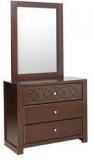 HomeTown Astra Solidwood Dresser With Mirror In Wenge Colour