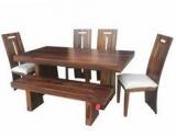 HomeTown Austin Six Seater Dining Set In Honey Colour