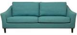 HomeTown Aztec Fabric Three Seater Sofa In Light Blue Colour