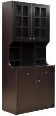 HomeTown Baru Calino Storage Kitchen Cabinet in Wenge Finish