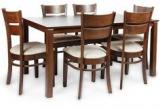 HomeTown Beldon Six Seater Dining Set In Wenge Colour