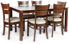 HomeTown Beldon Six Seater Dining Set in Wenge Colour