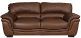 HomeTown Birmingham Leather Three Seater Sofa In Brown Colour