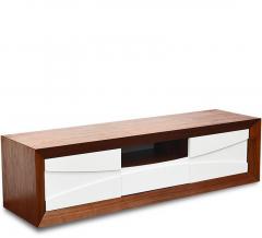 HomeTown Cassia High Gloss TV Unit in Walnut Finish