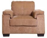 HomeTown Clyden Fabric One Seater Sofa In Nutmeg Colour