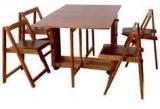 HomeTown Compact Four Seater Folding Dining Set