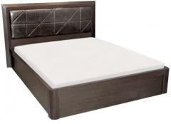 HomeTown Dallas Hydraulic Storage King Bed in Dark Walnut Finish