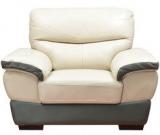 HomeTown Duval Half Leather One Seater Sofa