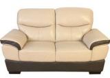 HomeTown Duval Half Leather Two Seater Sofa