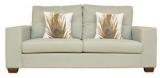 HomeTown Edmond Fabric Three Seater Sofa In Green Colour