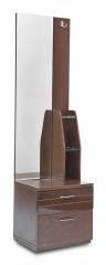 HomeTown Edward Dresser with Full Mirror in Walnut Finish