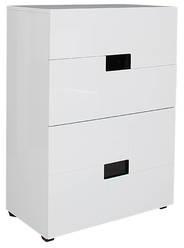 HomeTown Edwina High Gloss Chest Of Drawers In White Colour