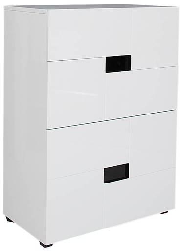 HomeTown Edwina High Gloss Chest of Drawers in White Colour