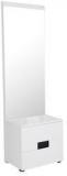 HomeTown Edwina High Gloss Dresser With Mirror In White Colour