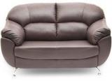 HomeTown Fabia Two Seater Sofa In Brown Colour