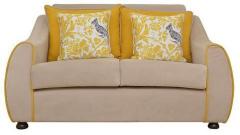 HomeTown Felix Fabric Two Seater Sofa in Beige Colour