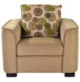 HomeTown Fern Fabric One Seater Sofa In Beige