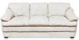 HomeTown Fluffy Three Seater Sofa In Beige Finish