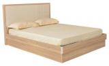 HomeTown Geo Queen Bed With Hydraulic Storage In Beige N Cream Colour