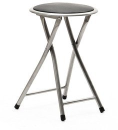 HomeTown Gibi Set Of Four Stools In Black Colour