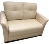 HomeTown Grace Leatherette Two Seater Sofa In Ivory Colour