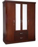 HomeTown Harmony Four Door Wardrobe In Antique Oak Finish