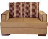 HomeTown Indus Two Seater Upholstered Sofa In Brown