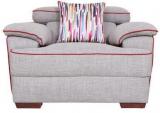 HomeTown Inspire Fabric One Seater Sofa In Beige Colour