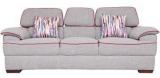 HomeTown Inspire Fabric Three Seater Sofa In Beige Colour