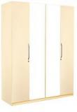 HomeTown Ivory Four Door Wardrobe in Cream