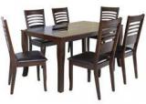 HomeTown Jett Six Seater Dining Set In Wenge Colour